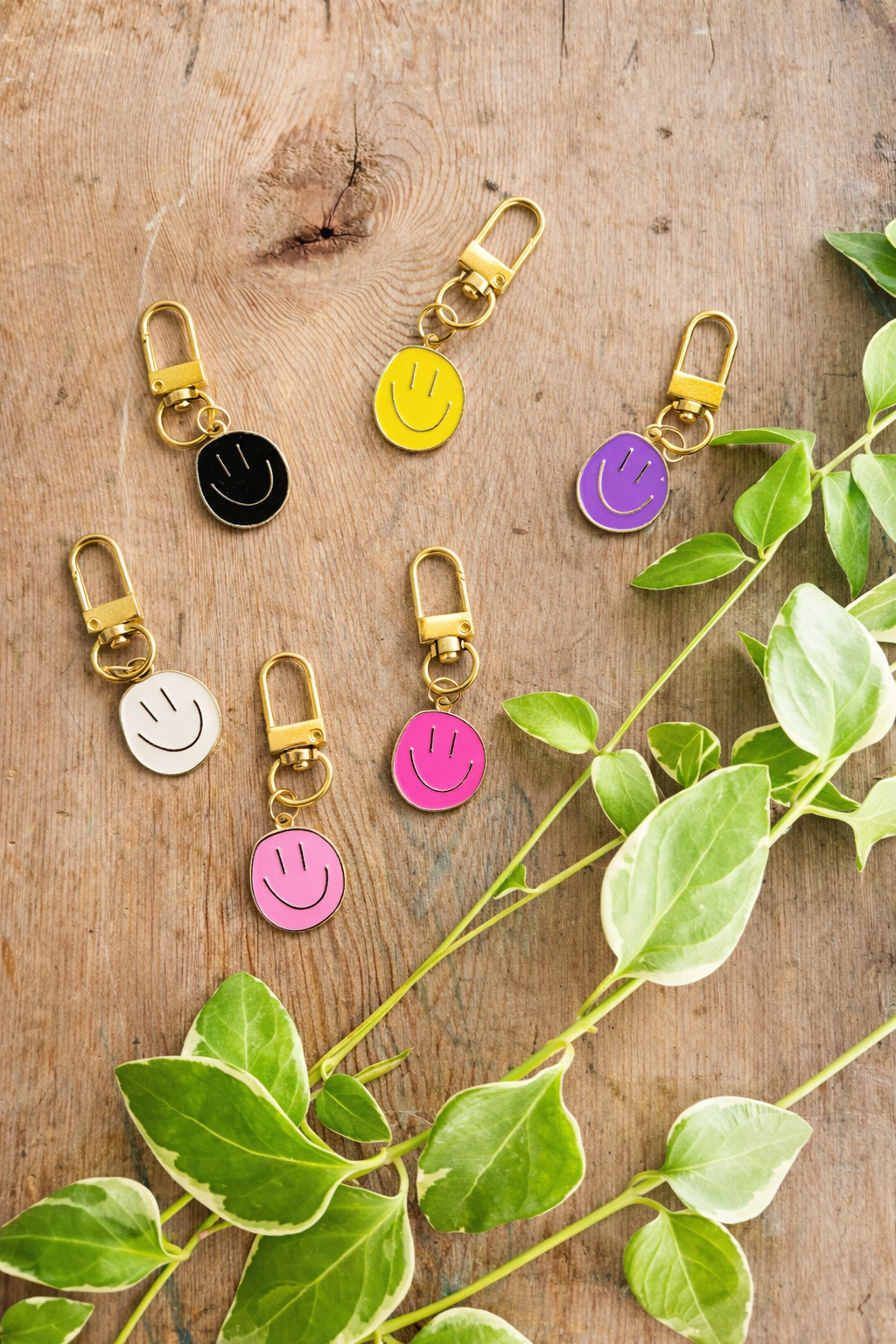Adorable Colorful Smiley Key Chains