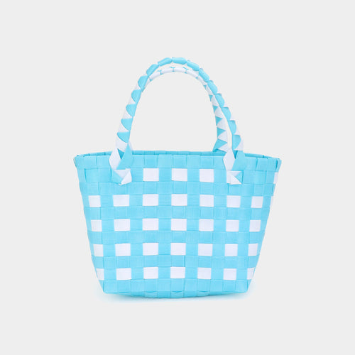 Basket Weave Mini Micro Tote Bag