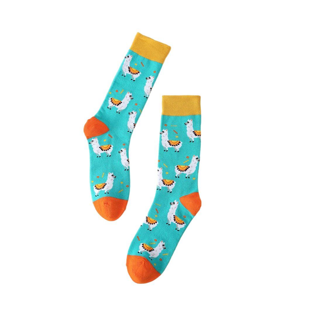Adorable Llama Pair Socks