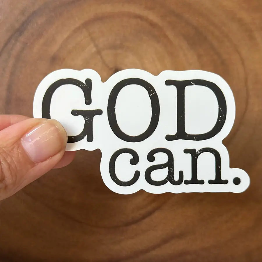 God Can | Vinyl Christian Sticker | Waterproof Faith Sticker