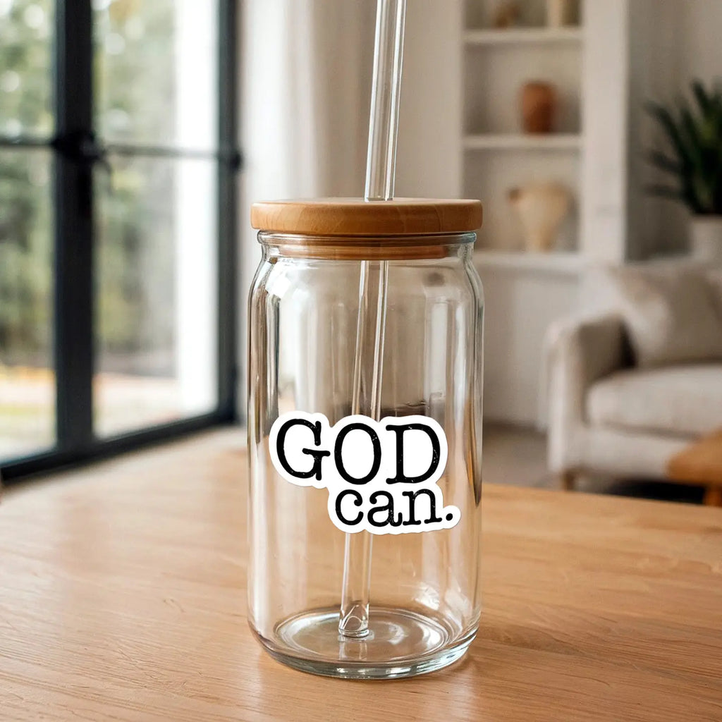 God Can | Vinyl Christian Sticker | Waterproof Faith Sticker