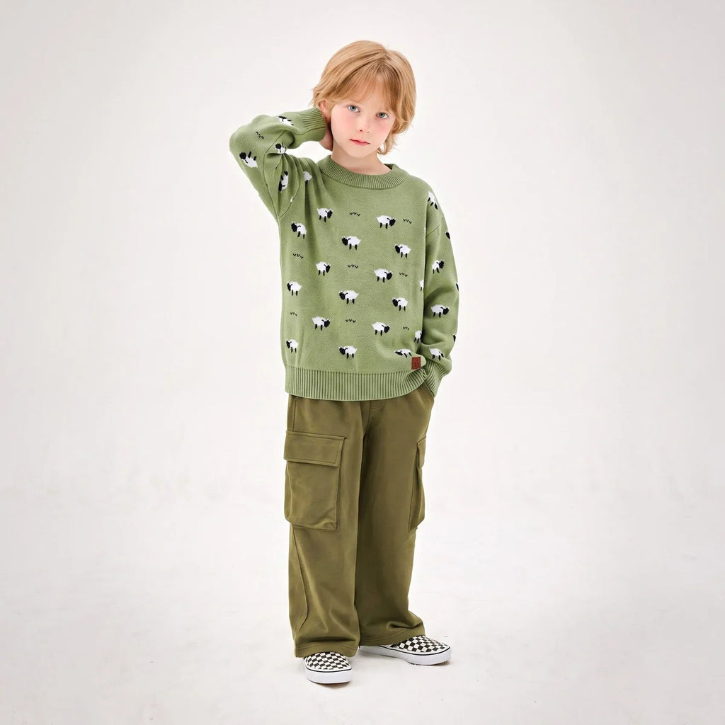 Sheep Countryside Knit Kids Sweater